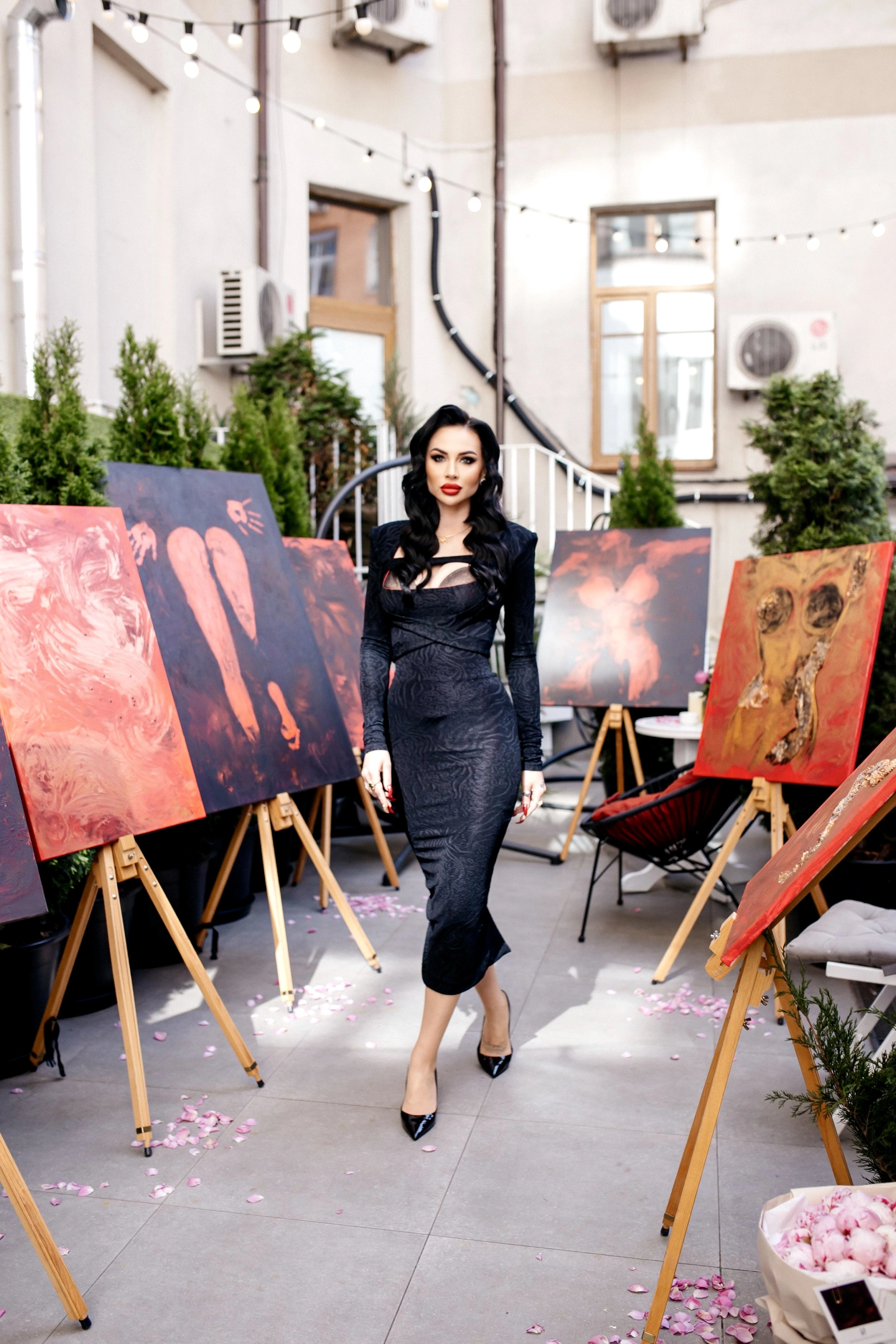 Malena at the Maison Malena exhibition