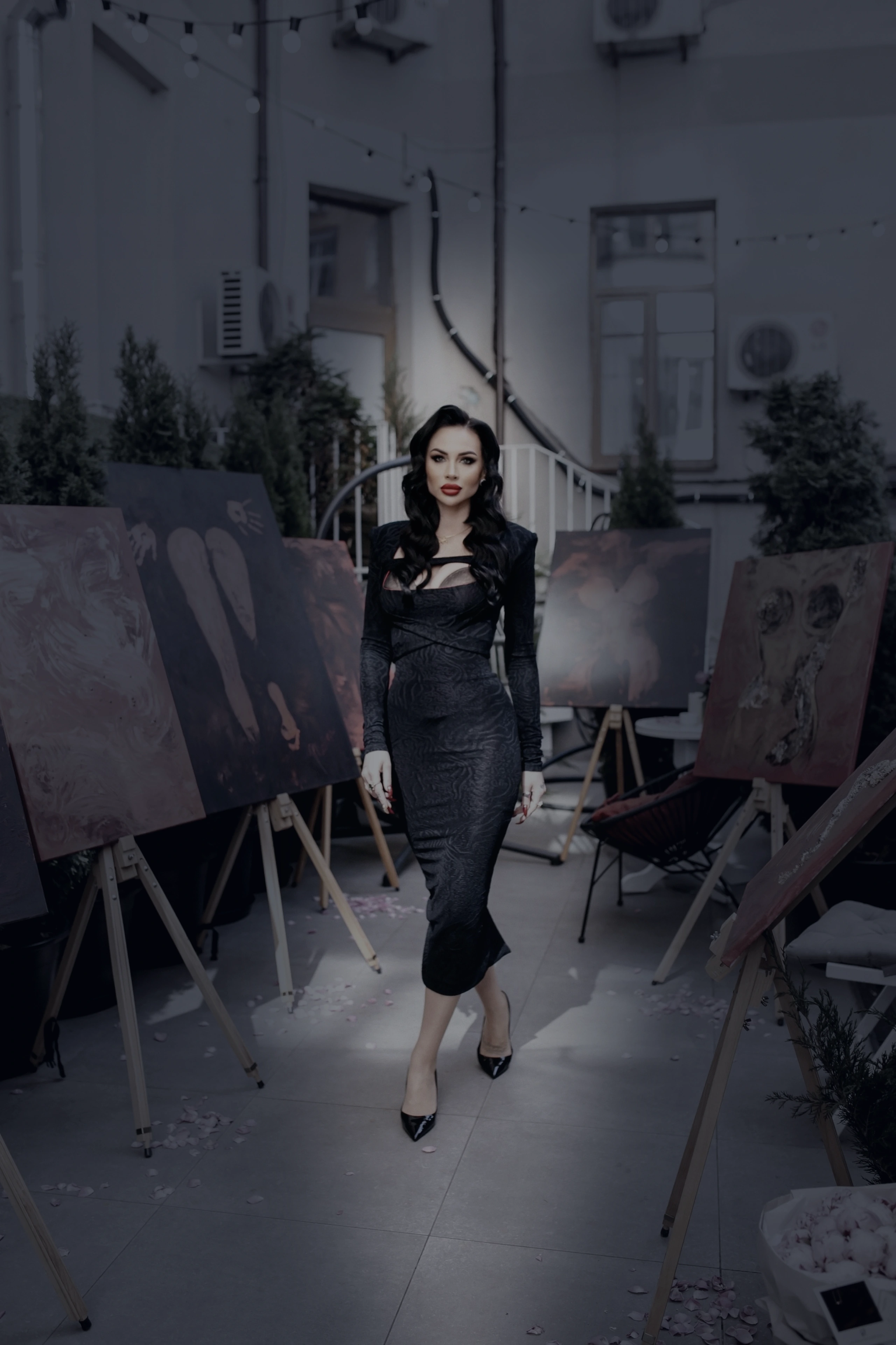 Malena at the Maison Malena exhibition