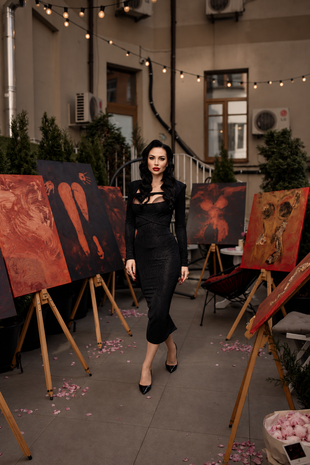 Malena at the Maison Malena exhibition